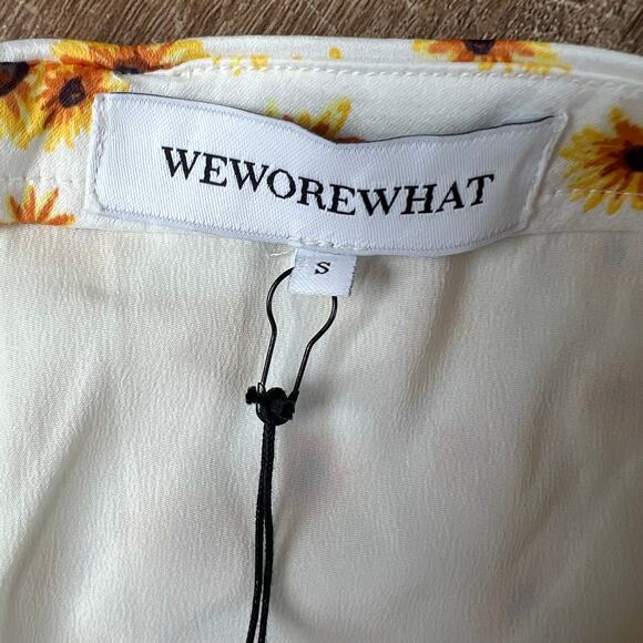 NWT Weworewhat Ditsy Daisies Mini Slip Skirt - Picture 4 of 5